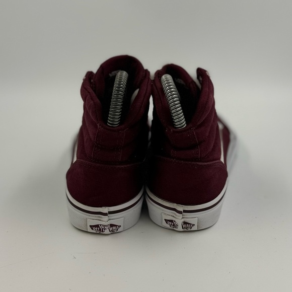 Vans burgundy sk8 hi women’s size 6 - Picture 4 of 6